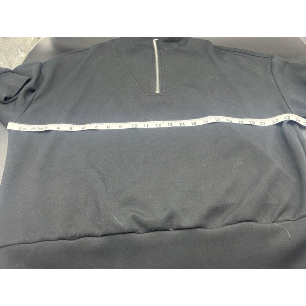Varley Black Doublesoft Hawley 1/2 Zip Womens Sweatshirt L Soft Luxe Athleisure - Picture 9 of 10